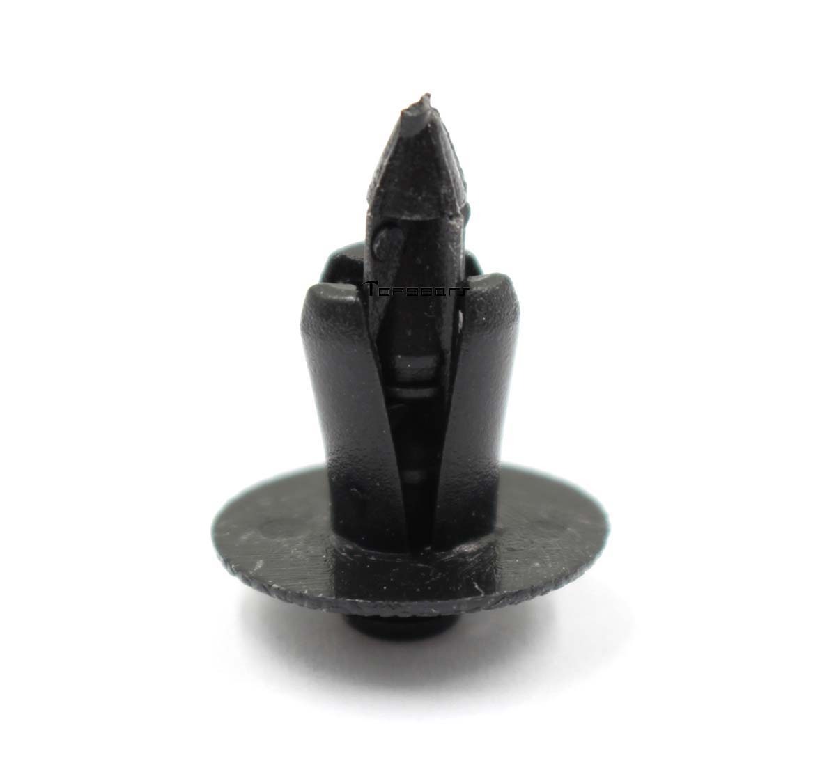 100 Pcs 7mm Hole Black Plastic Bumper Fender Push Car Door Clips Rivet Panel