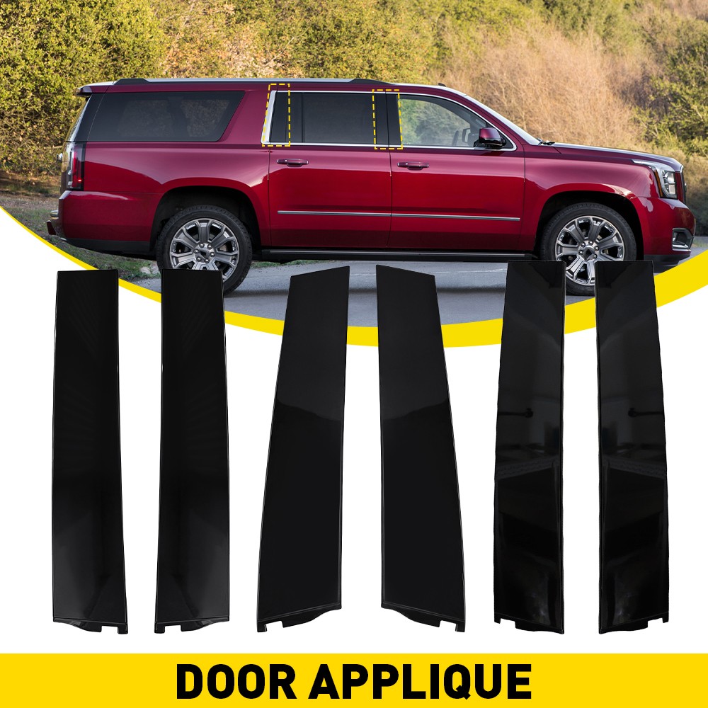 Fits GMC Yukon 2015-2018 Front&Rear LH+RH Window Trim Molding Panel
