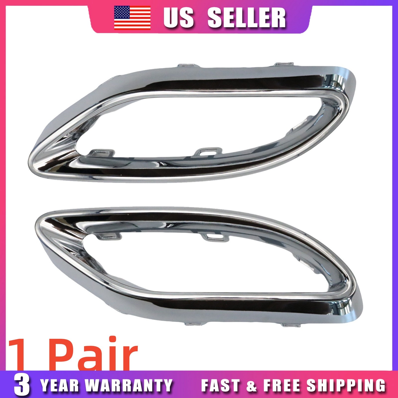 2X Right+Left Rear Bumper Cover For Mercedes-Benz A220 E350 E400 E450 E53 AMG US