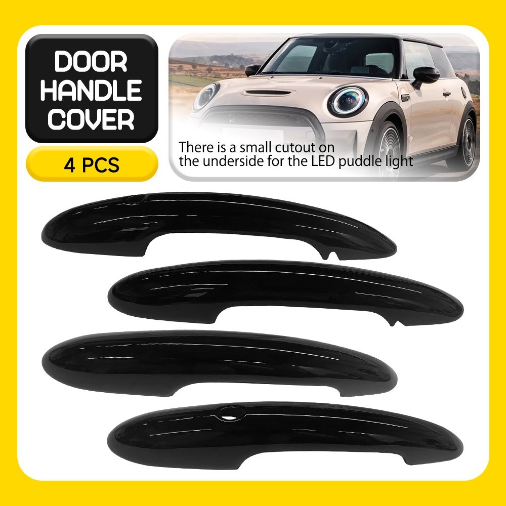 4X BLACK Door Handle Cover for MINI Cooper F55 F60 Countryman 2014 15 16-2024 PY