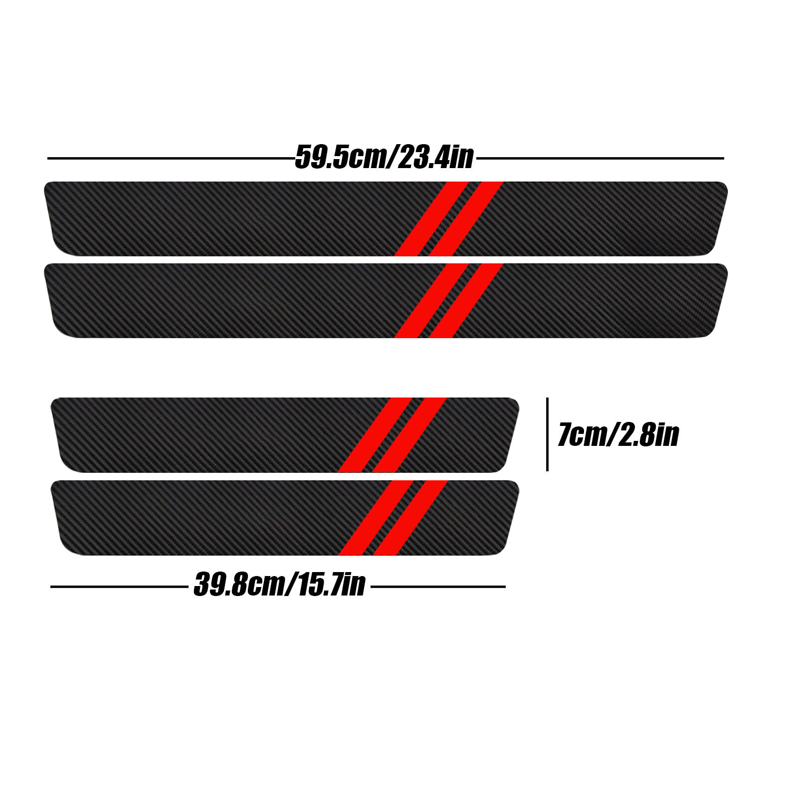 4X For Dodge Charger Accessories Car Door Sill Protector Guard Step Stickers M7