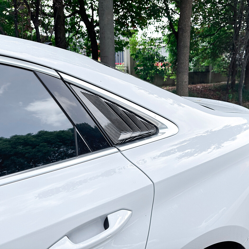 Carbon Look For Audi A3 S3 8Y Sedan 2021-2024 Rear Window Quarter Louver Cover