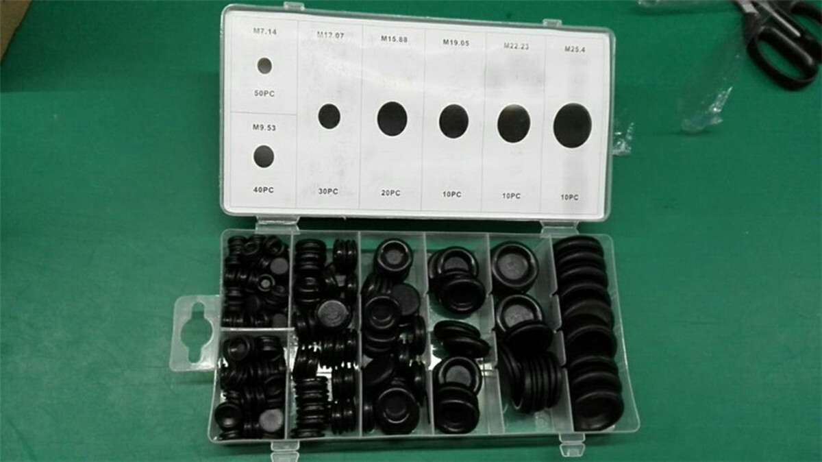 170Pcs Car Rubber Grommet Firewall Hole Plug Set Electrical Wire Gasket Kit