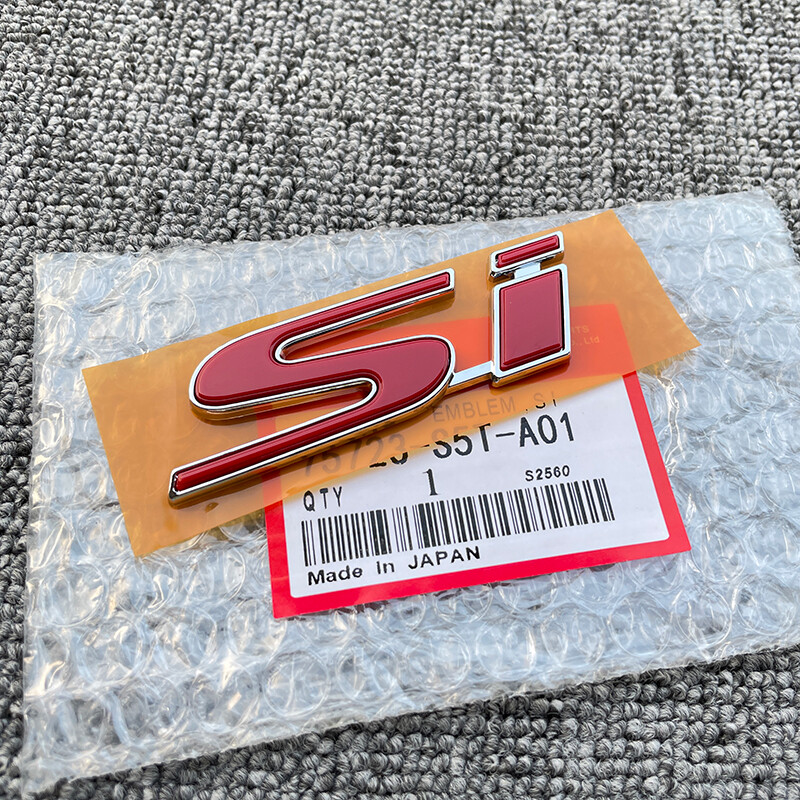 NEW SI RED BADGE For HONDA 2002-2015 Civic REAR SI EMBLEMB EP3 HATCHBACK SPOR