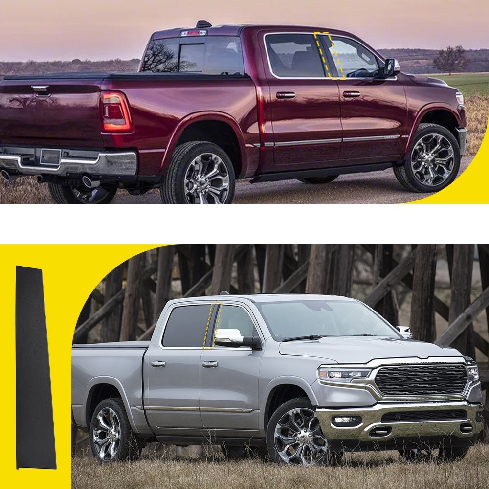 Front Right Door Applique B Pillar 68292928AB For 2019 2020 2021-2026 RAM 1500