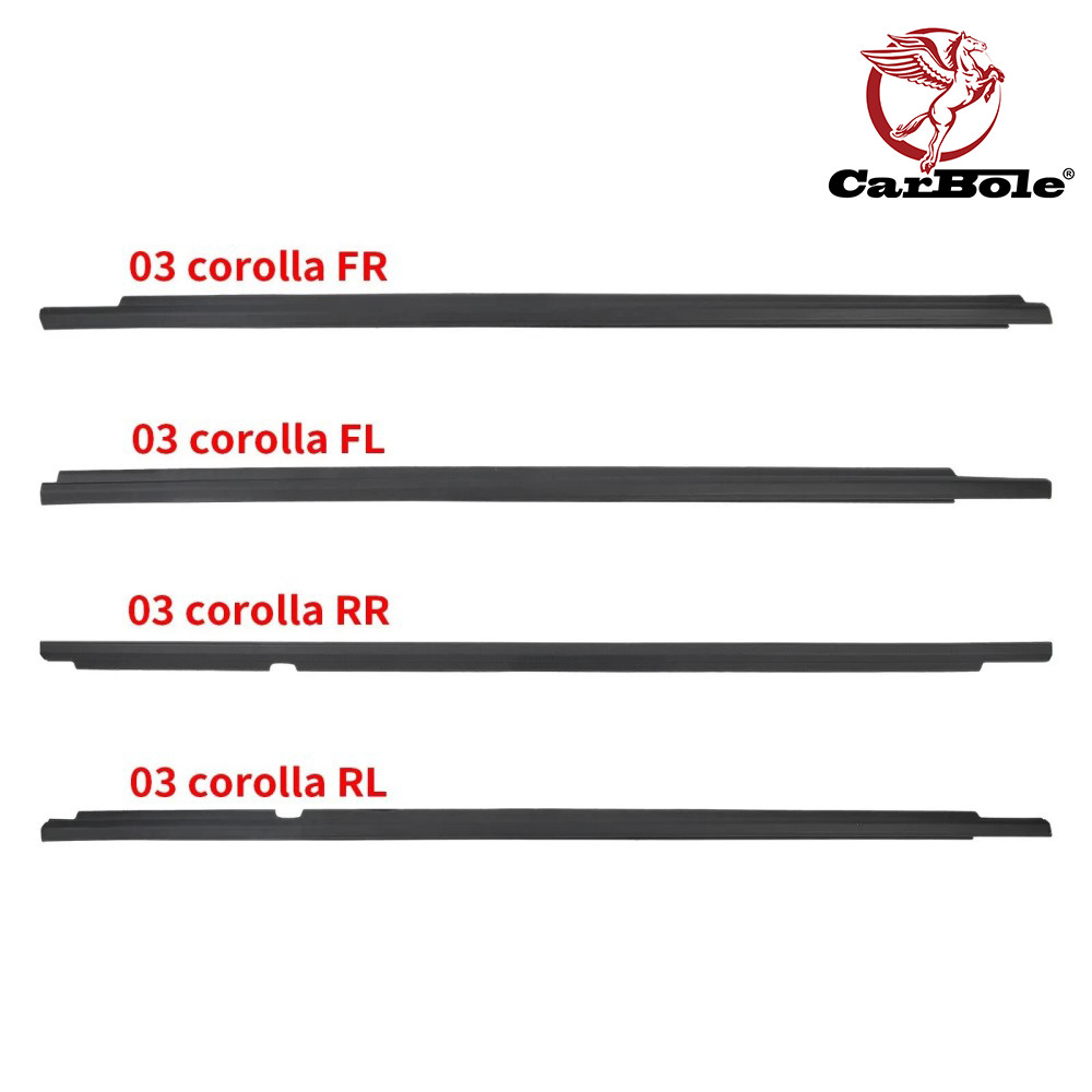 7573002180 For 03-08 Toyota Corolla Weather Strip Window Moulding Trim Seal Belt