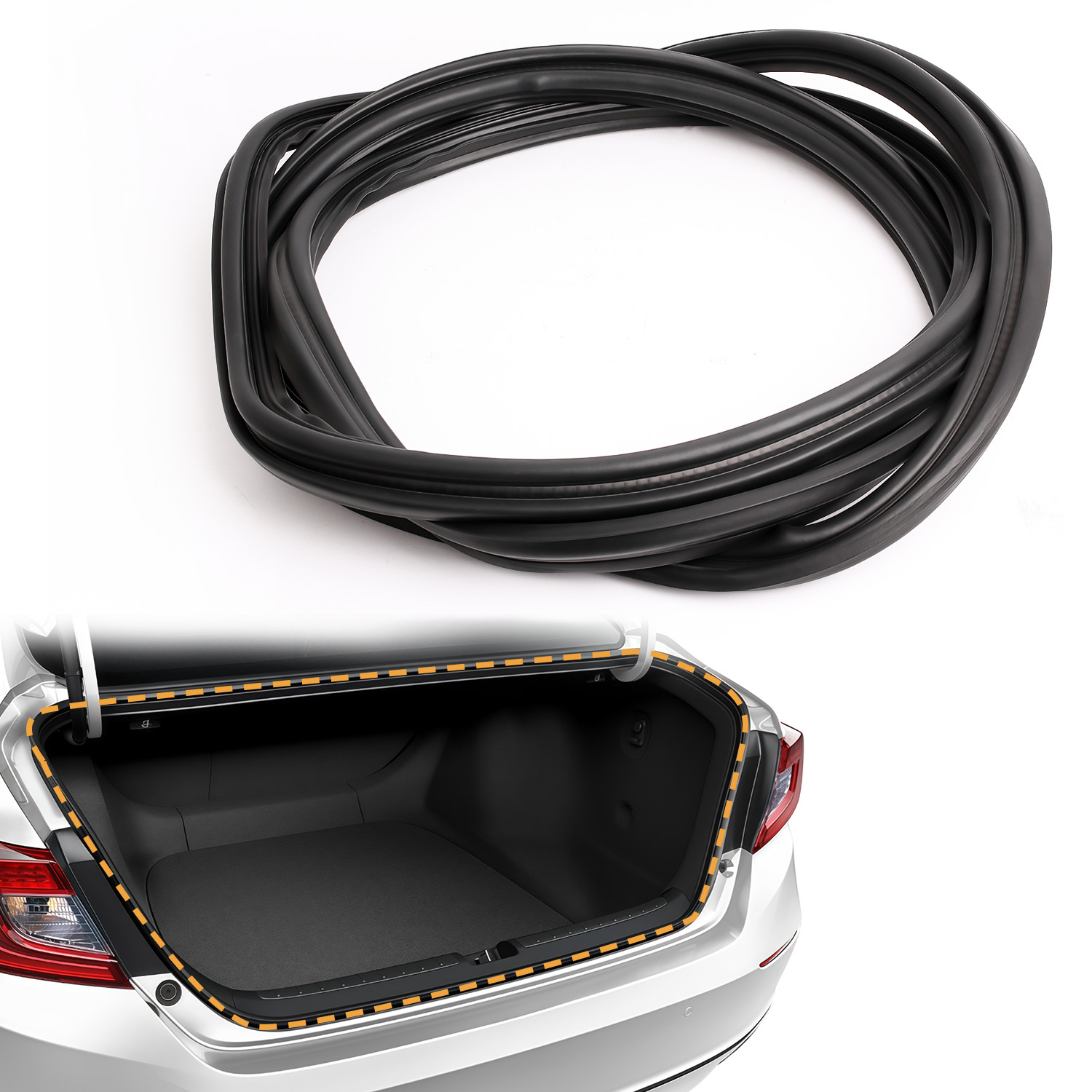 Replacement Trunk Lid Weatherstrip Rubber Seal For Honda Accord 1998-2002