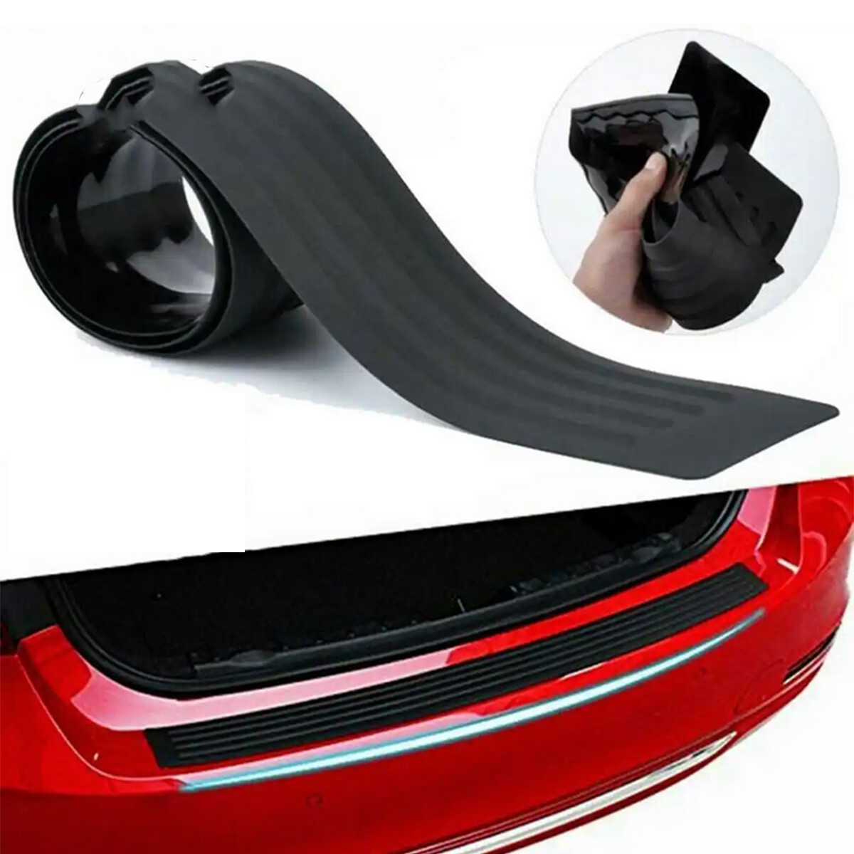 Car Anti-Scratch Pickup Rear Guard Bumper Protector Trim Cover Pad For Nissan