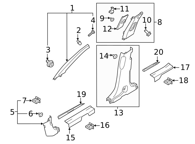 Genuine Hyundai Rear Sill Plate 85885-S1300-NNB