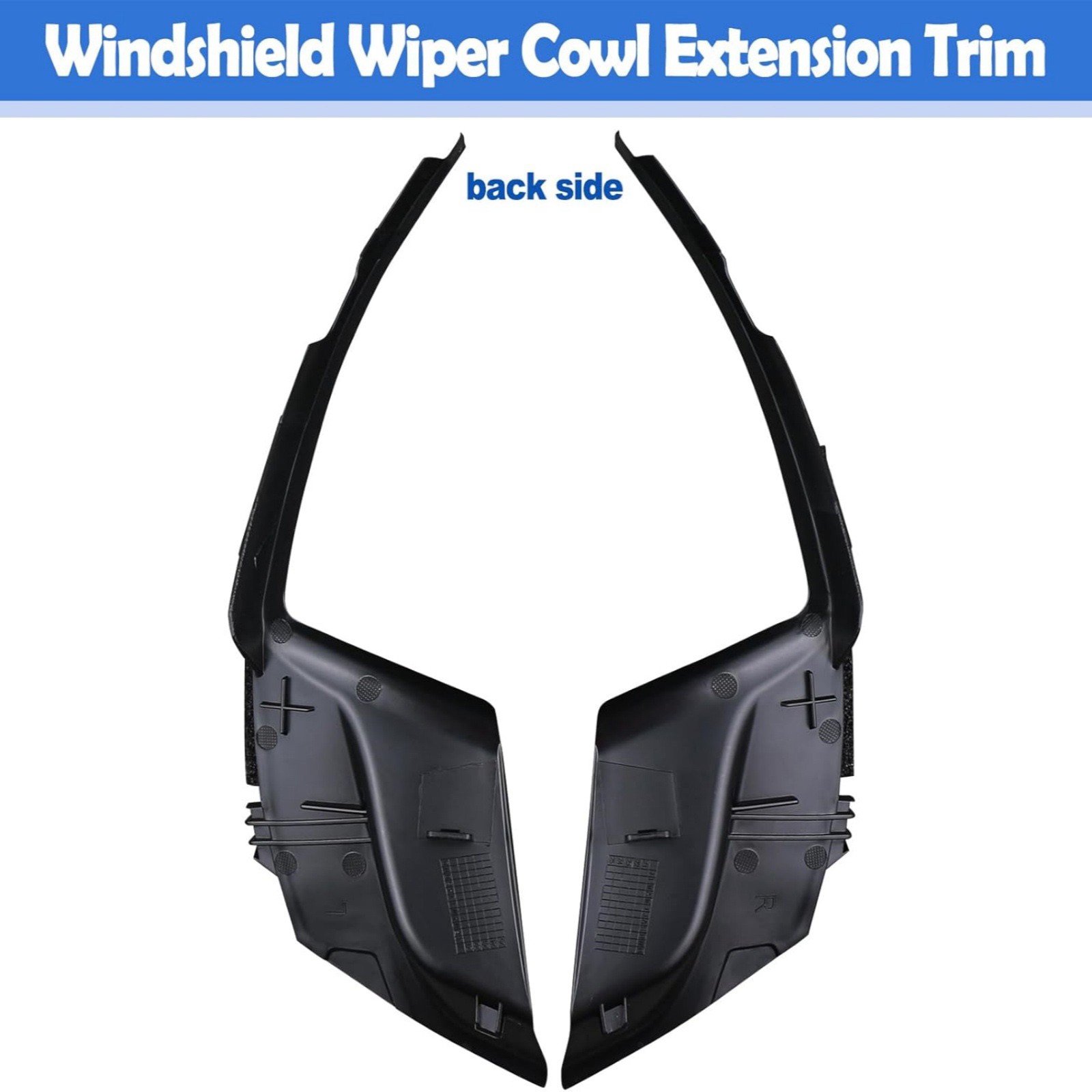 1 Pair 53867-08020 Windshield Wiper Cowl Cover Trim Replacement For Toyota