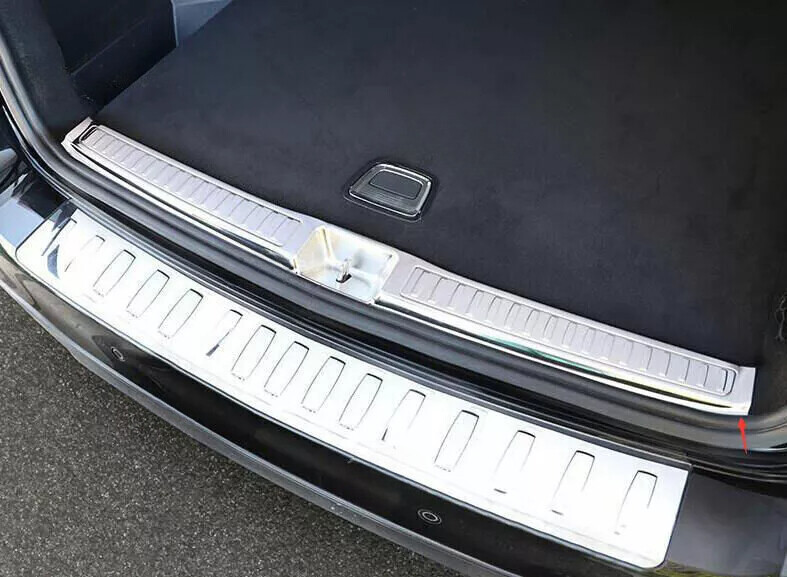 For Benz ML 2012-2015 Silver Titanium Rear Bumper Sill Plate Protector 1PCS