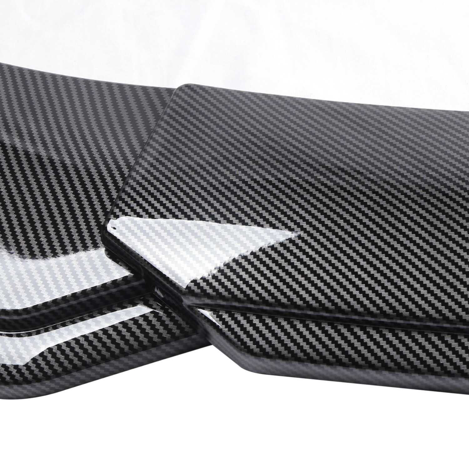 For 5 Series f10 G30 M5 front Bumper Lip Spoiler Splitter Carbon fiber Black+Red