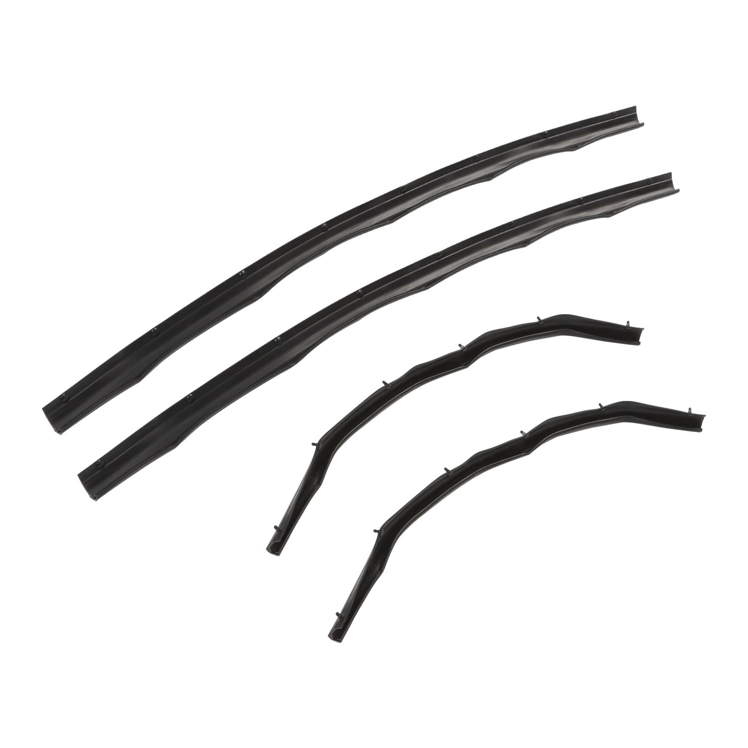 4x Front & Rear Lower Door Weather Strip Seal For 99-16 Ford F250 F350 Crew Cab