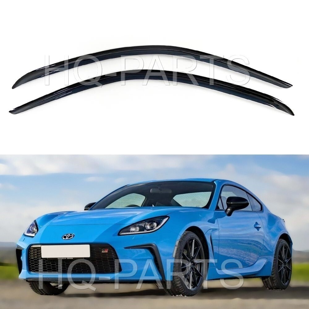 For 22-24 Toyota GR86 Smoke Tint Window Visor Sun Wind Rain Guard Vent Deflector