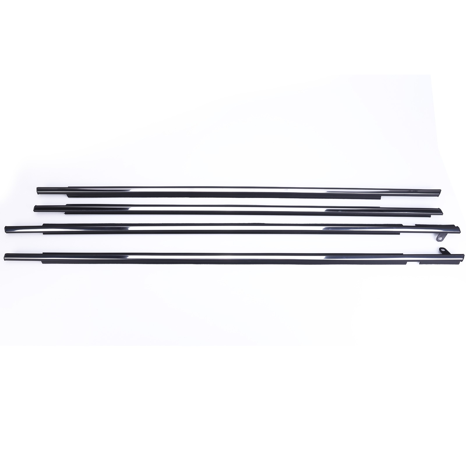 4PCS Window Moulding Weatherstrip Seal Chrome Outside For Toyota Venza 2009-2016