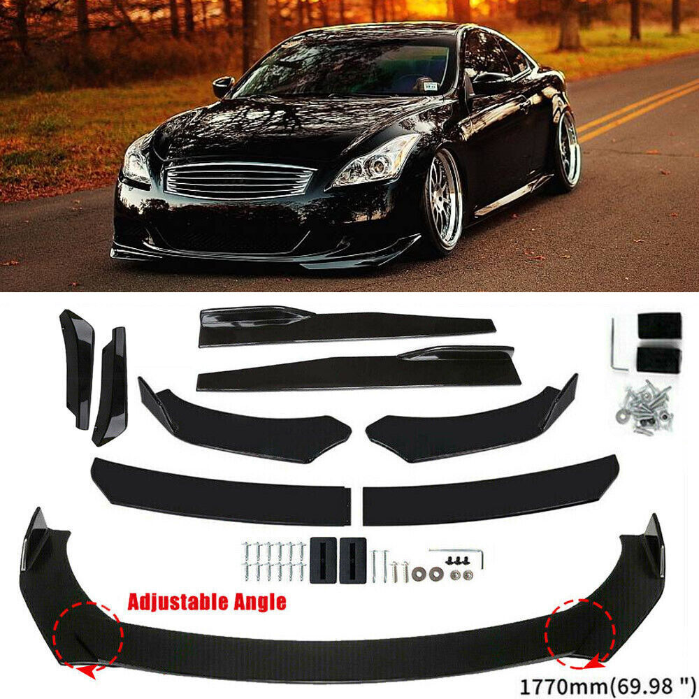 For Honda Accord Civic Sedan Front Bumper Lip Kit Splitter Spoiler Side Skirt
