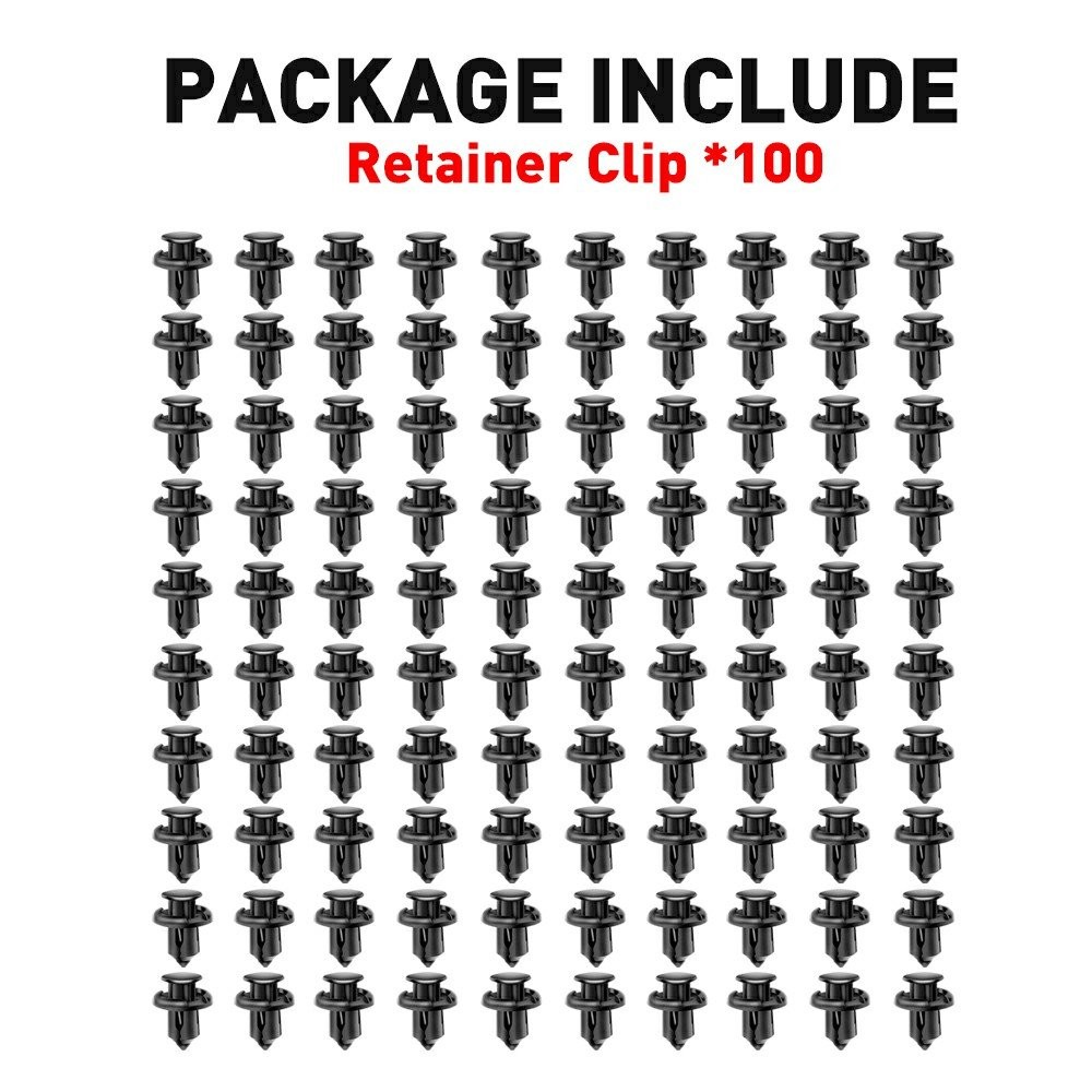 100X Bumper Fender Hood Moulding Side Garnish Grille Retainer Clip Fits Honda EC