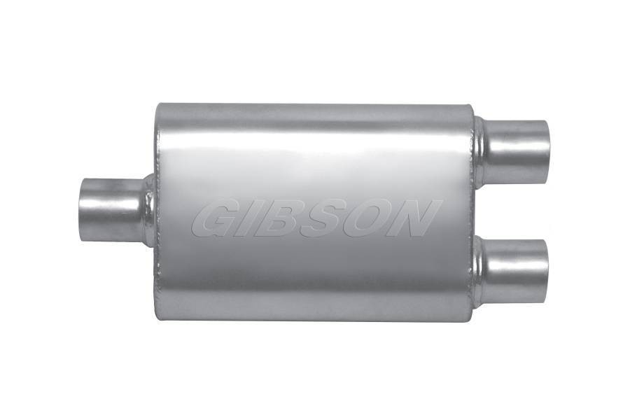 GIBSON EXHAUST MWA 3.0in Center/2.5in D ual Oval Muffler BM0109