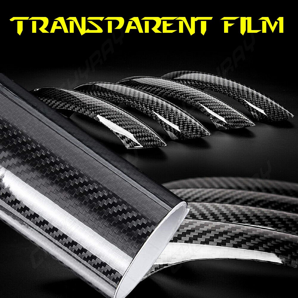 Premium Fibra De Carbono For Car Vinilo Para Autos Carros Negro 30*152 cm 7D