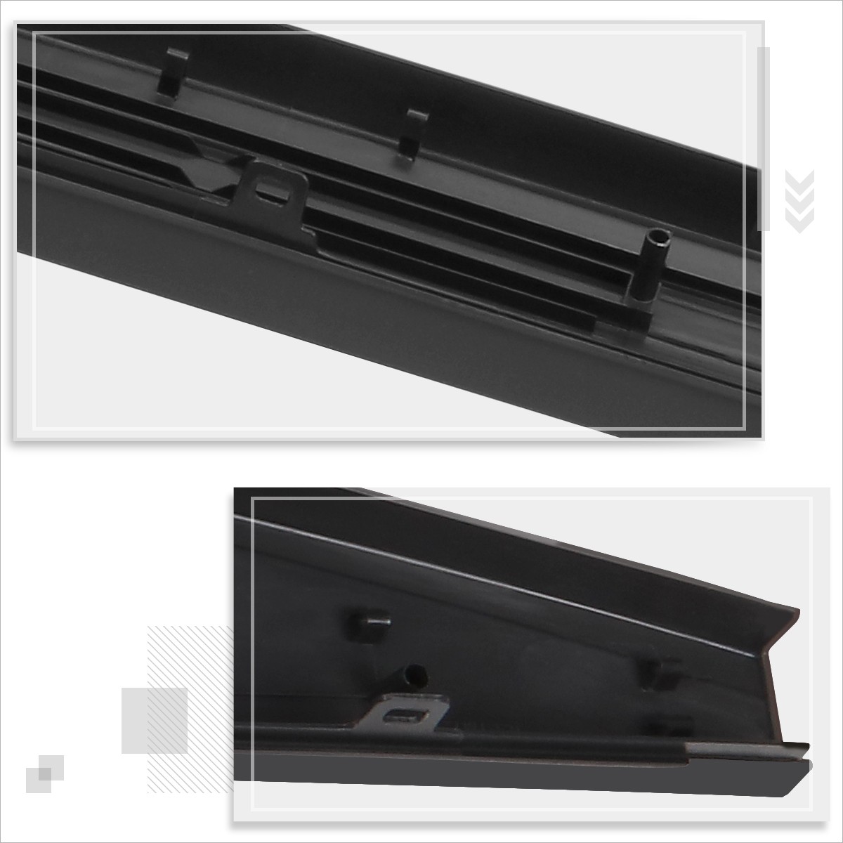 For 05-18 Ford F150 Tailgate Top Rail Molding Trim Truck Bed Cap Protector Cover