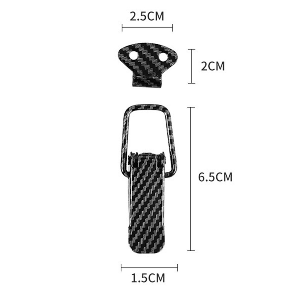 Quick Install Auto Bumper Clips Set of 2 in Lightweight Metal and Fibers