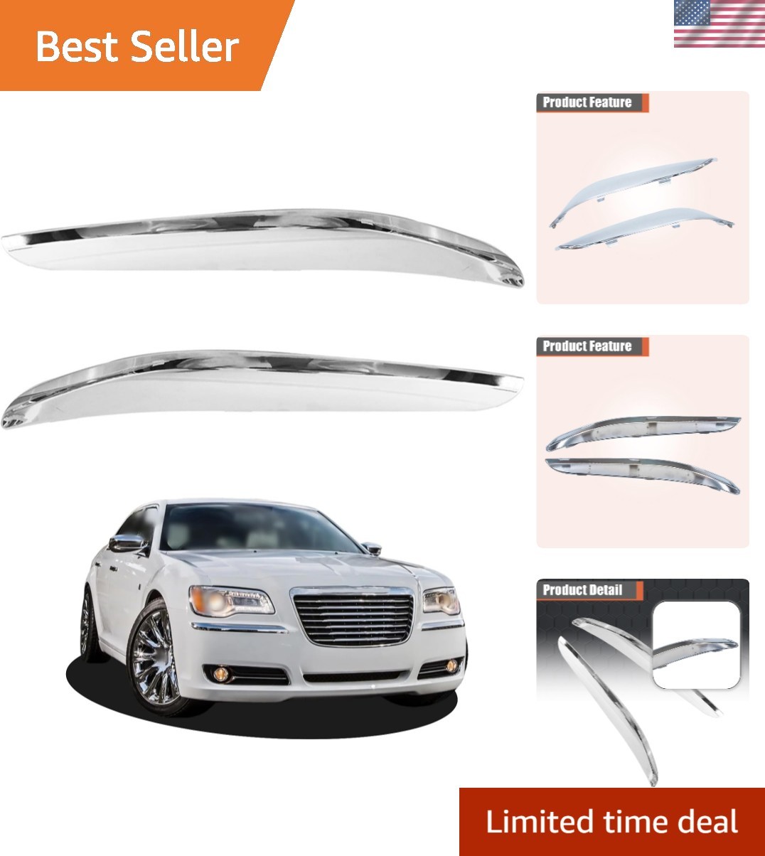 Chrysler 300 Chrome Trim Set (2011-2014) – ABS Plastic, OEM Quality Replacement