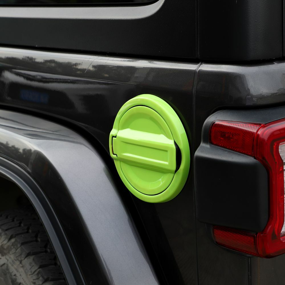 Green Door Gas Tank Cap Fuel Filler Cover Trim For Wrangler JL 2018+ Accessories