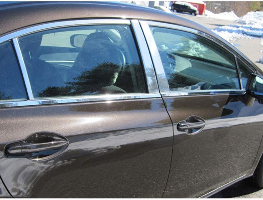 8pc. Luxury FX Stainless Steel Pillar Post Trim for 2012-2015 Honda Civic