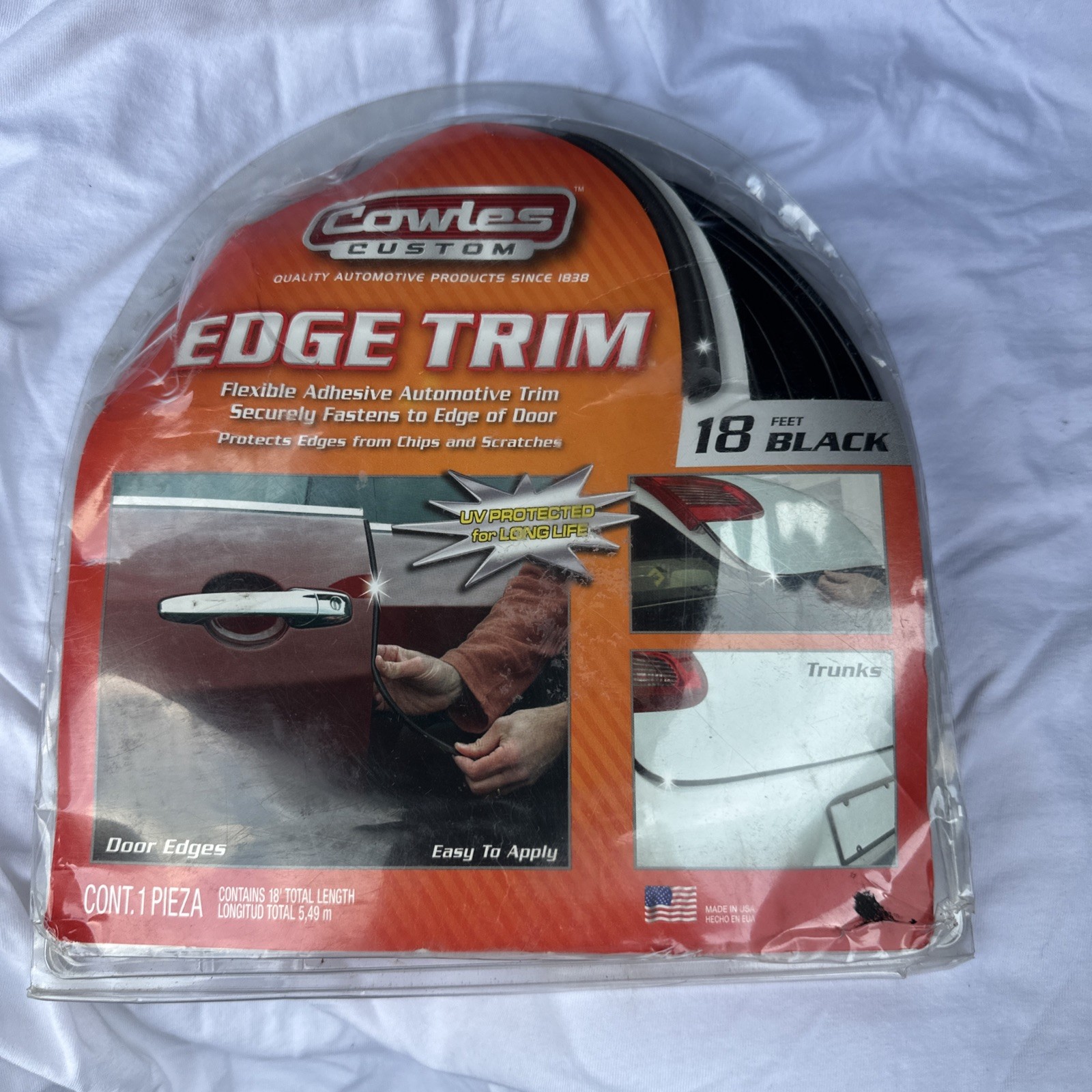 Cowles T5602 Black U Channel Edge Trim 18′ for Cars, Trucks, Boats, RVs and SUVs