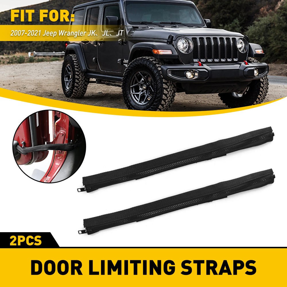 Oxford Door Limiting Straps Heavy Duty Strap for Jeep Wrangler JKU JK TJ 2007-21