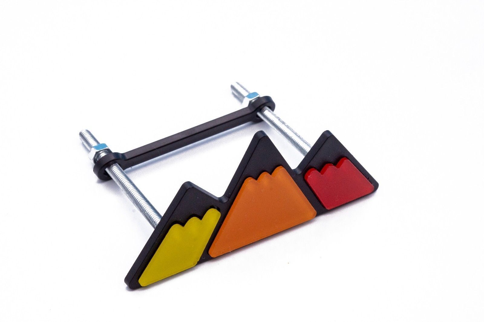 Toyota TRD Racing Sport Tri-color Logo Grille Badge Nameplate Emblem Decorate
