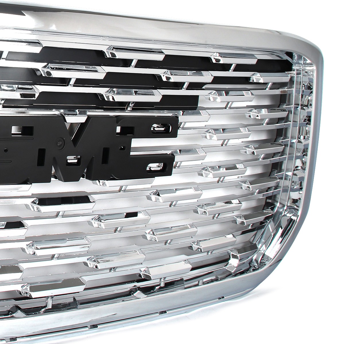 Fits 2015-2020 GMC Yukon XL Chrome Denali Style Front Bumper Hood Grille 15-20