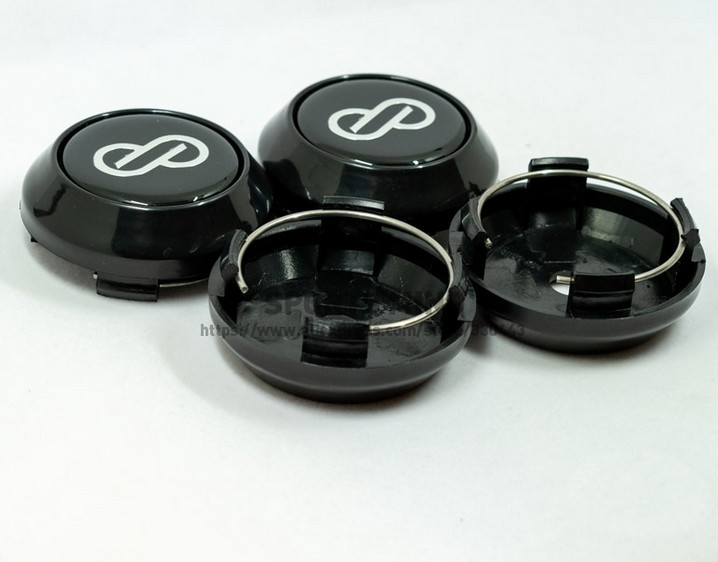 4pcs 64mm Enkei Emblems Wheel Center Caps Hub Caps Rim Caps Black