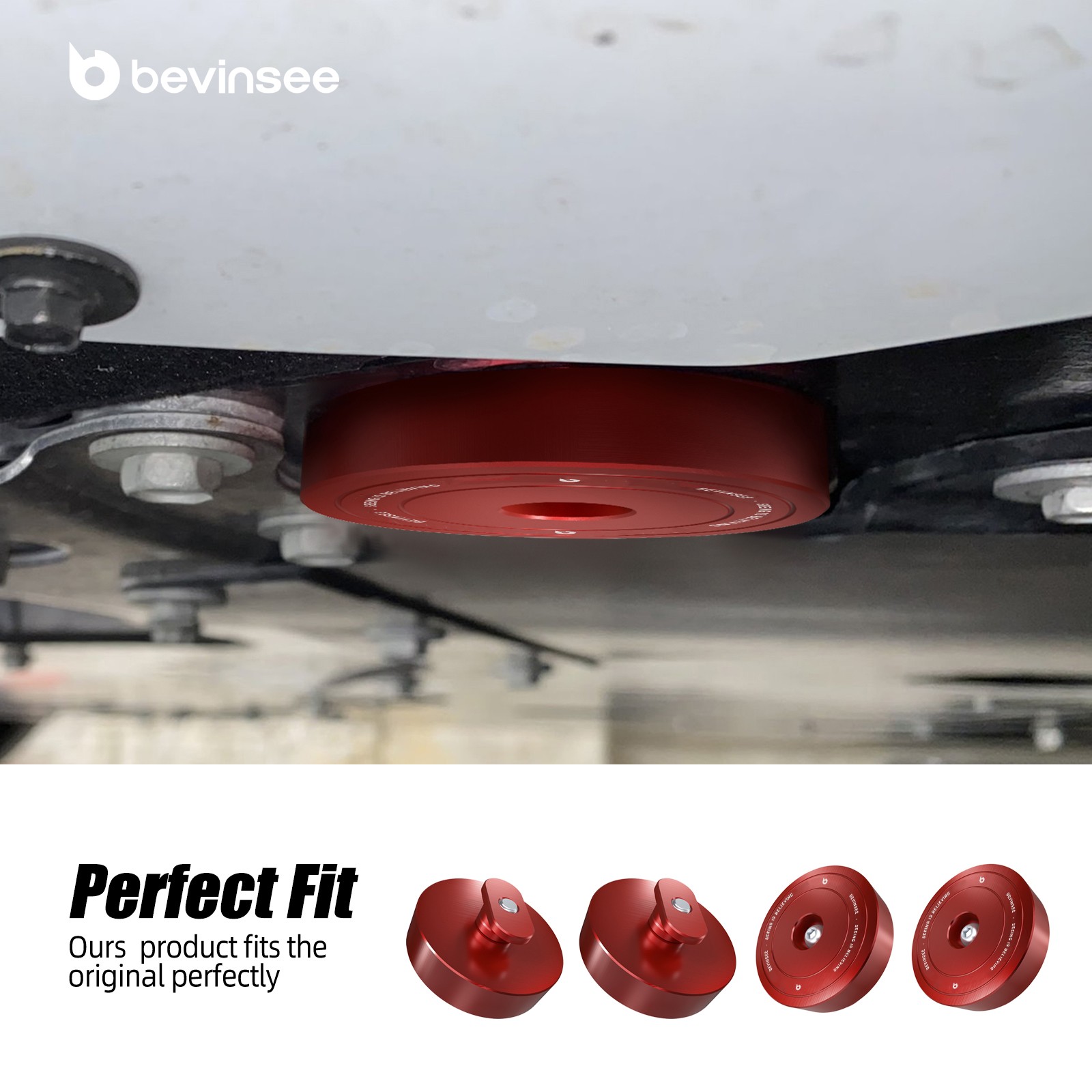 Aluminum Jacking Lift Pad Jack Puck For Corvette C8 C5 C6 C7 GS Z06 ZR1 – Red