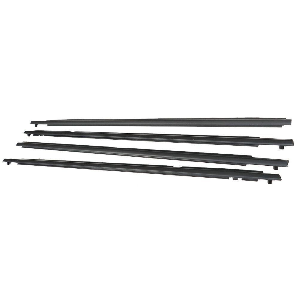 For 2009-2012 Toyota Corolla 4 Pc Weather Strips Window Moulding Trim Seal Belt