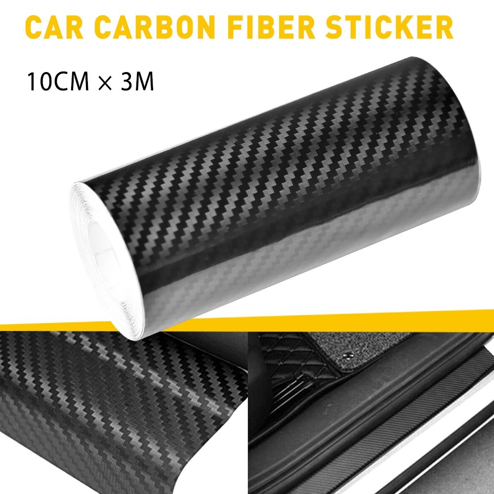 3M*10FT Anti Scratch Tape Carbon Fiber Sticker Protector Strip Sill Door 1-10PCS