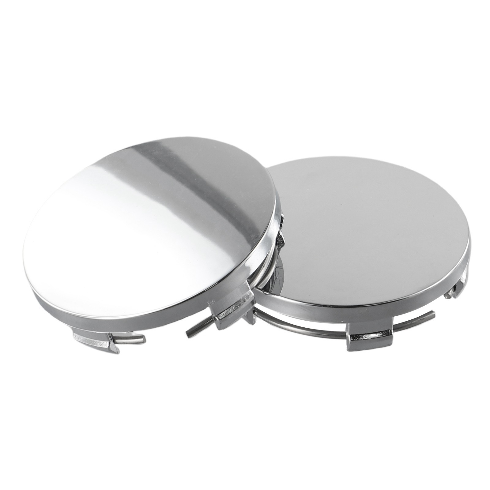 High Quality Material 4pcs Black and Silver Car Hub Center Covers (60mm)
