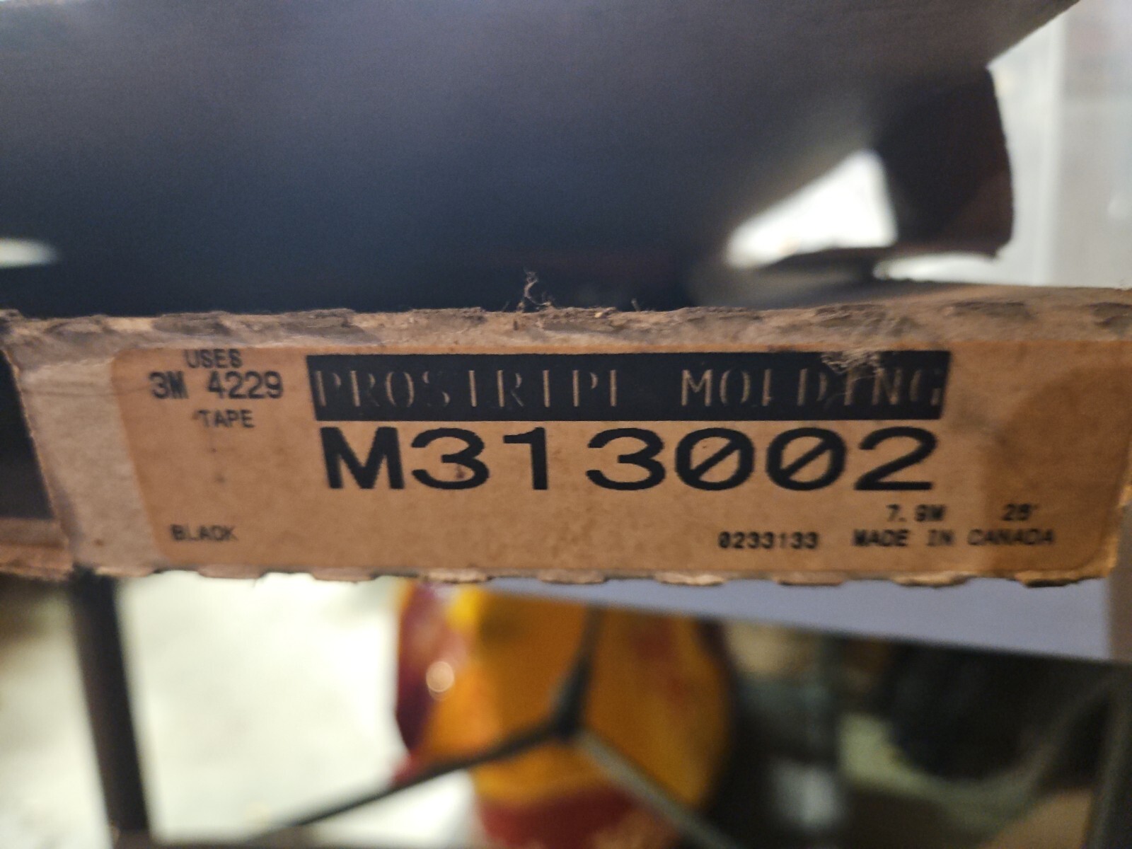**OPENED**PROSTRIPE MOLDING M313002 Glossy Black European Style 5/8″ x 24′ Kit