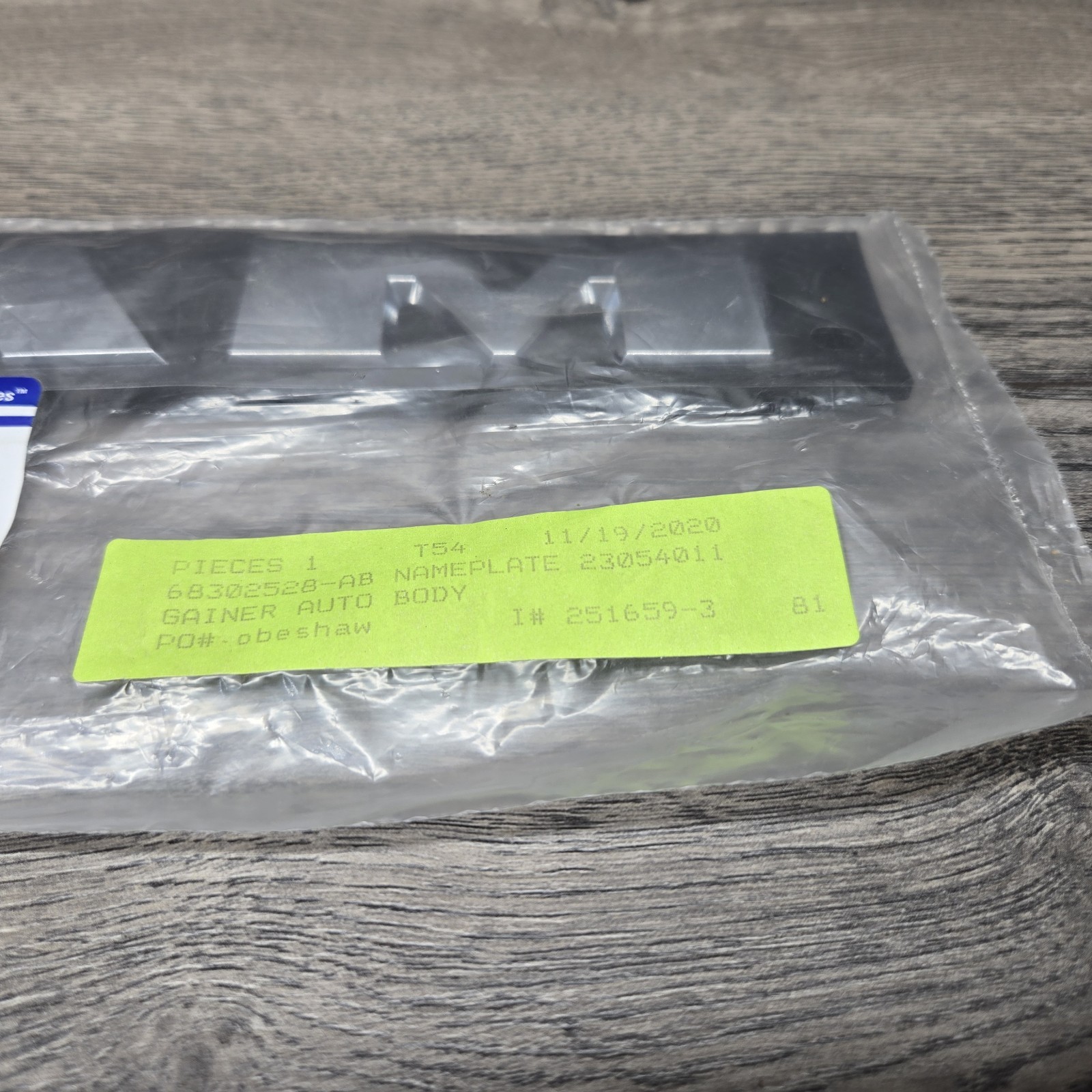 2019-2026 RAM 1500 Front Door Emblem Badge Nameplate OEM NEW MOPAR 68302528AB