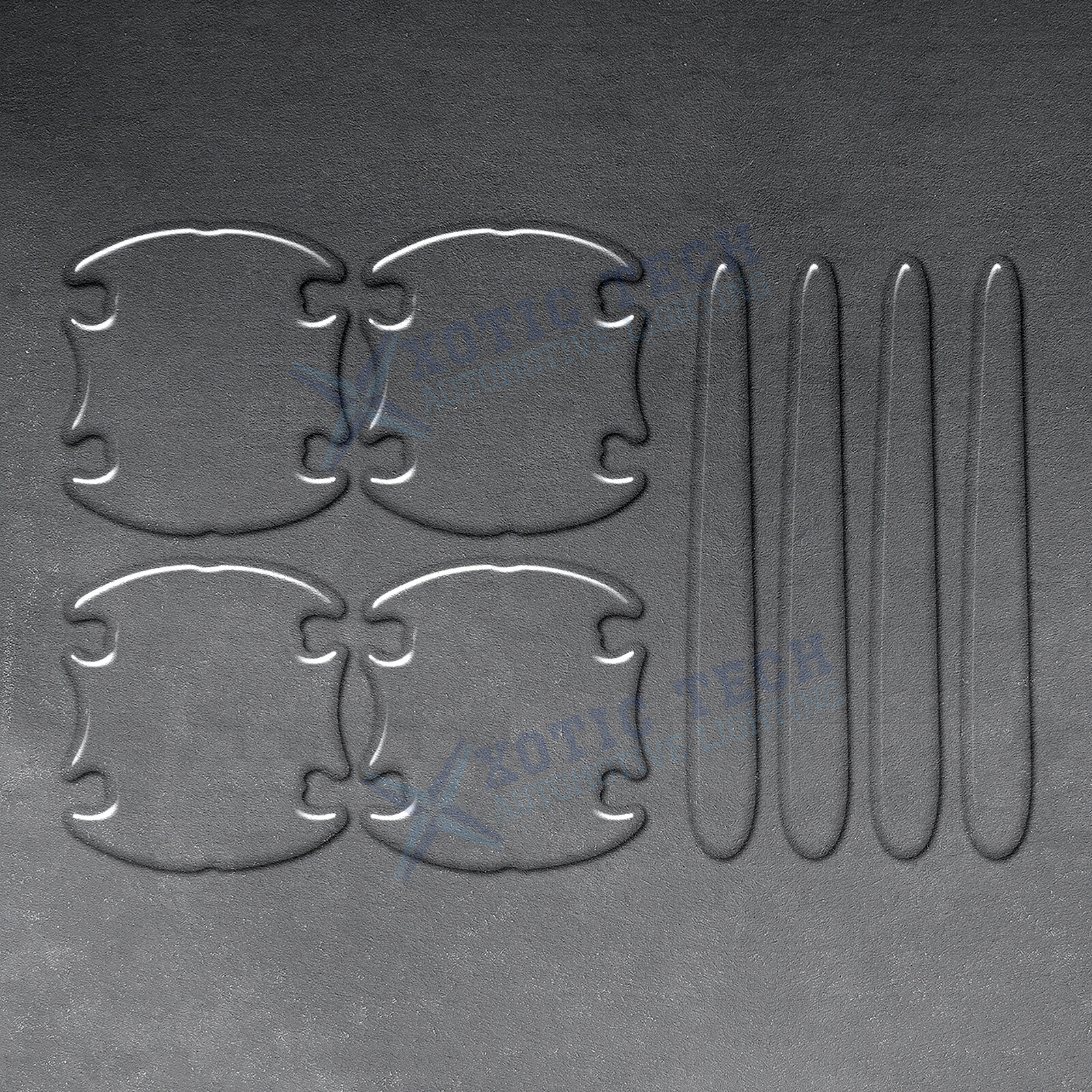 Anti-Scratch Transparent Car Door Handle Bowl Guard Protector Wrap Stickers Kit