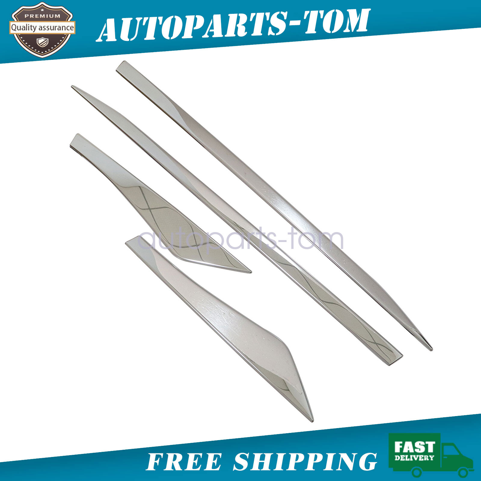 Door Side Body Molding Trim Cover Chrome For Nissan Rogue/X-Trail 2021-2025