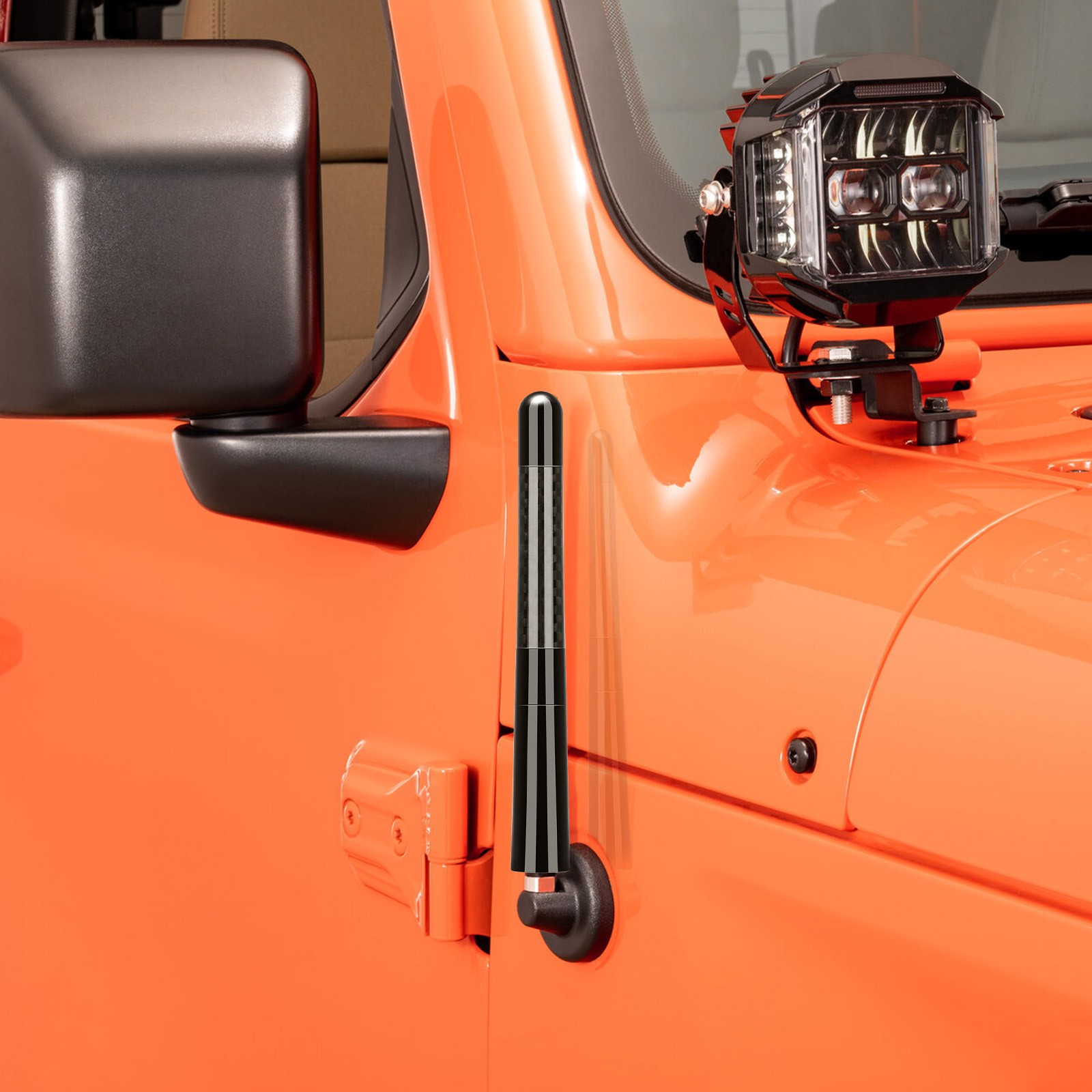 Bullet/Carbon Fiber/Rubber Antenna Exterior Decoration Truck Mast Accessories