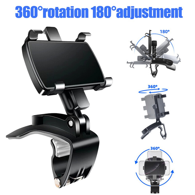 Universal Car Phone Holder, 360 Degree Rotating Phone Holder for iPhone, Samsung
