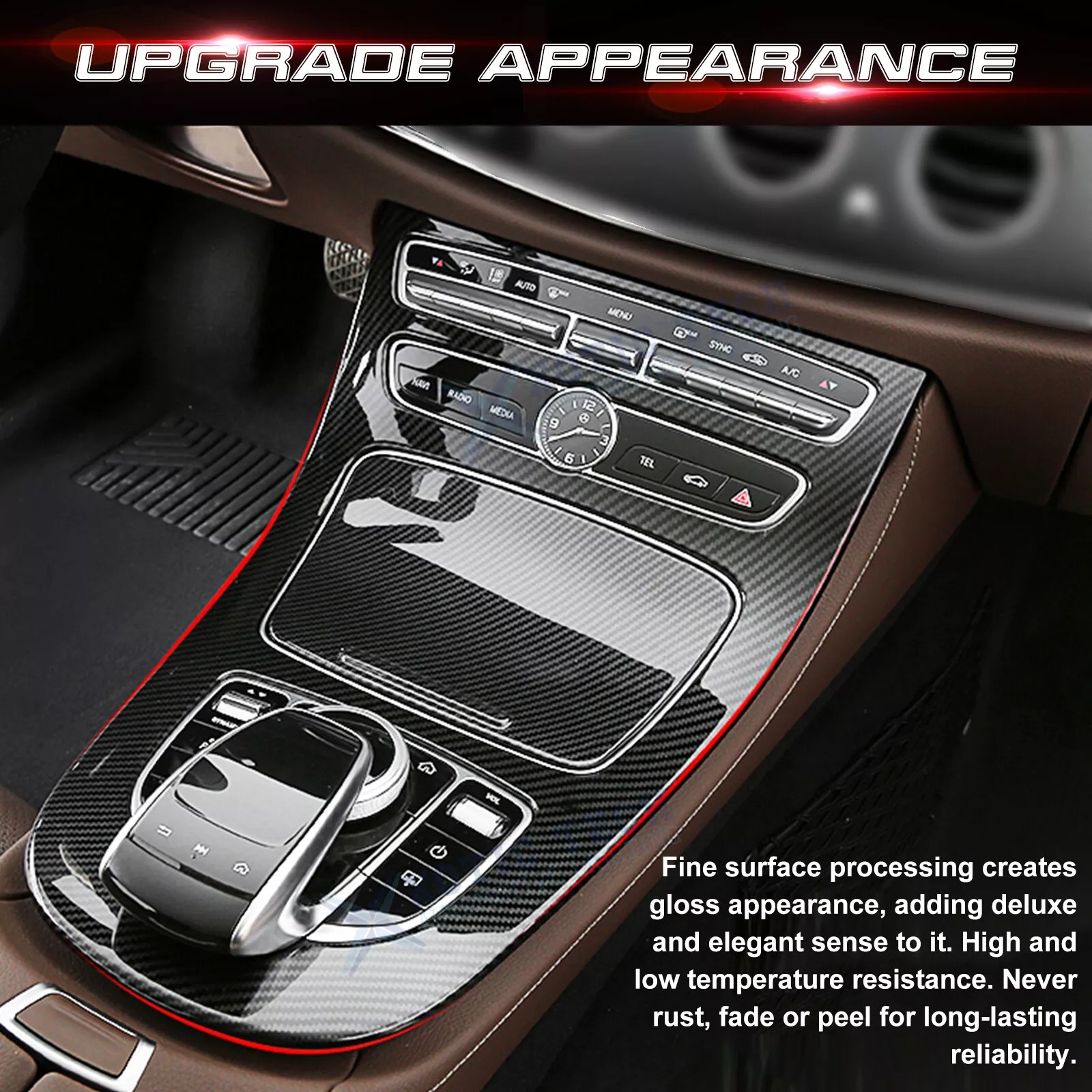 Center Console Trim Panel For 2016-2018 Benz E-Class W213 E63/E43AMG E300 E400