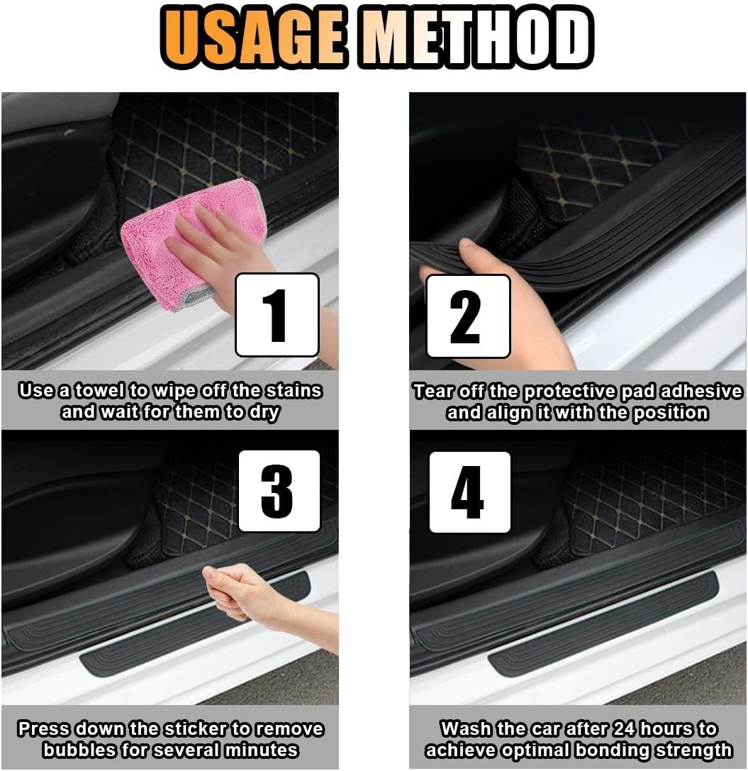 4Pcs Car Threshold Strip Door Plate Sill Scuff Cover Stickers Chevrolet Heritage