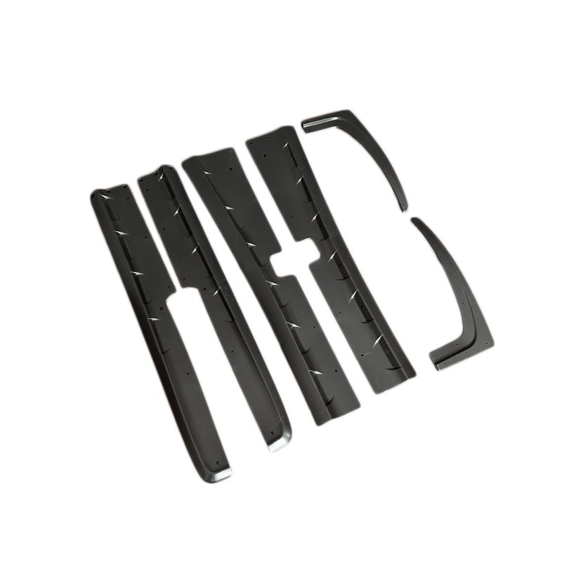 97-04 For Corvette C5 | ZR1 ABS Plastic Matte Black Side Skirts Panel &Mud Flap