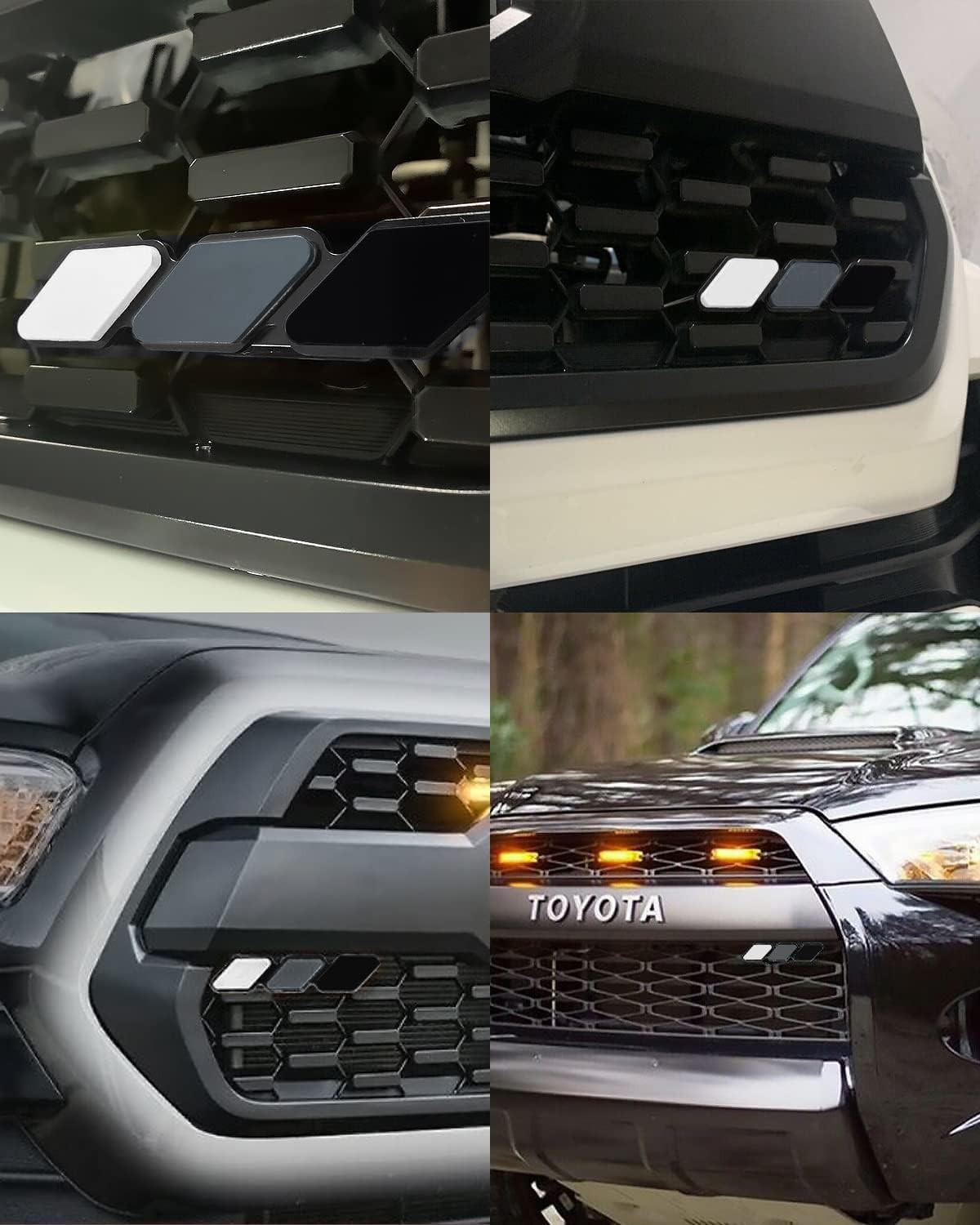 For Toyota Tacoma TRD 4Runner Tundra Accessories Tri-Color Grille Badge Emblem
