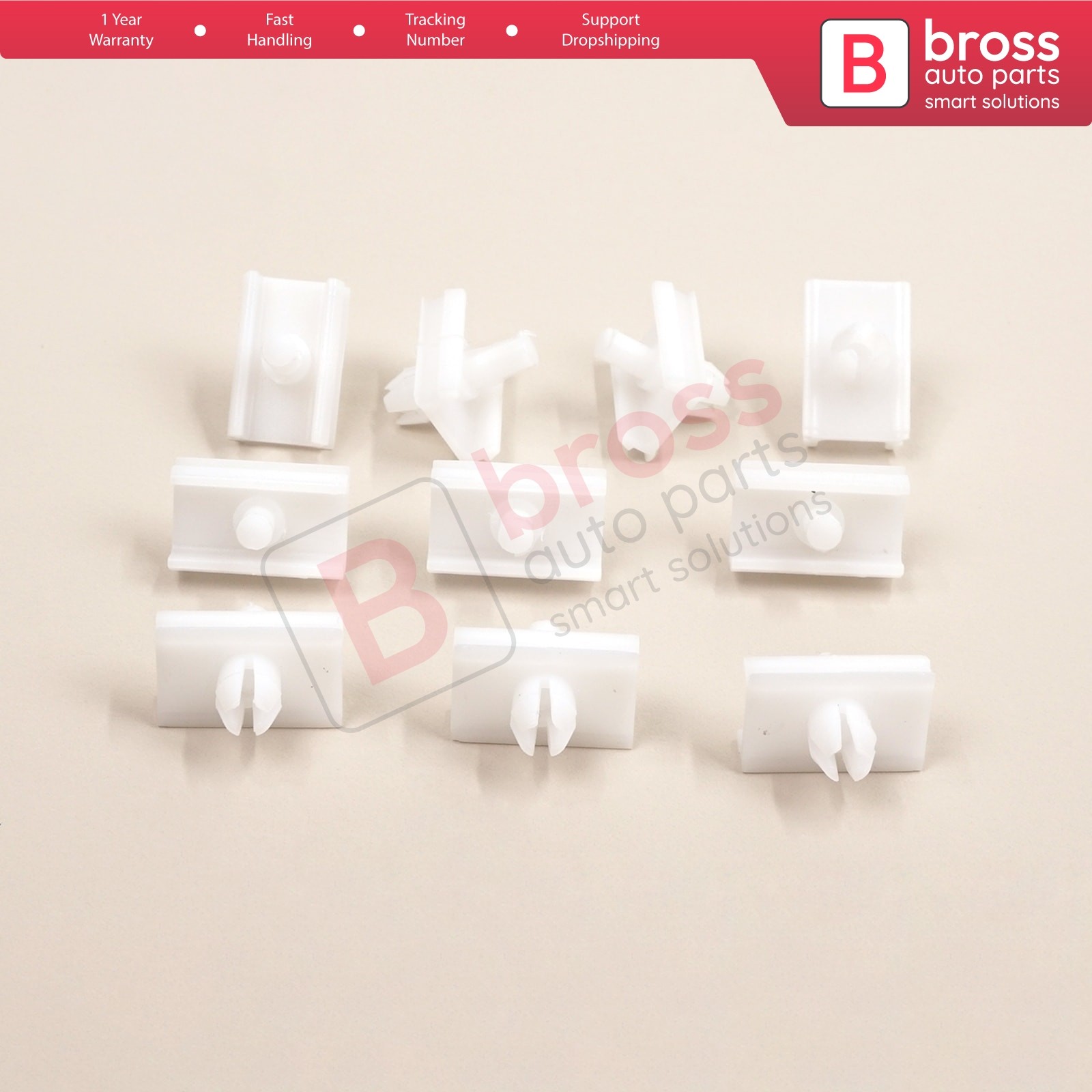 10 Pcs Door Body Trim Moulding Clips for BMW 5 E34 Alpina B10 1987-1995 4/5 Door