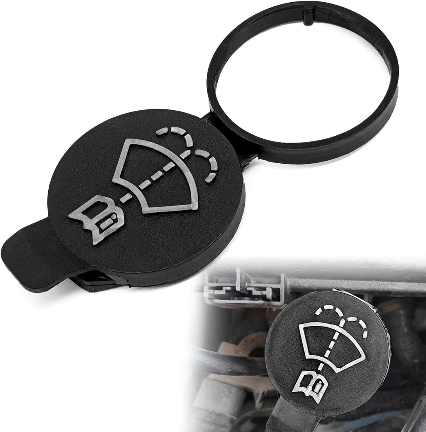 13227300 Windshield Wiper Washer Fluid Reservoir Bottle Cap Cover For Chevrolet