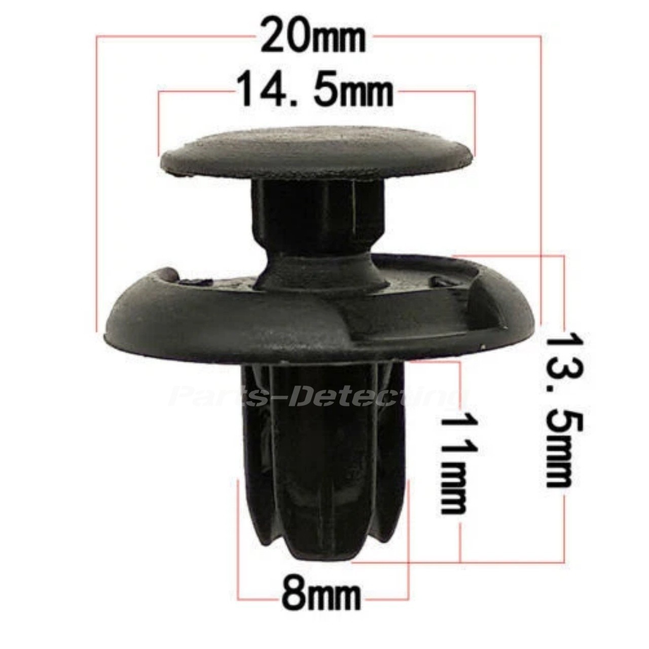 100Pcs Bumper Clips Car Auto Fender 6 7 8 9 mm ✅Trim Push Pin Rivet Fastener✅